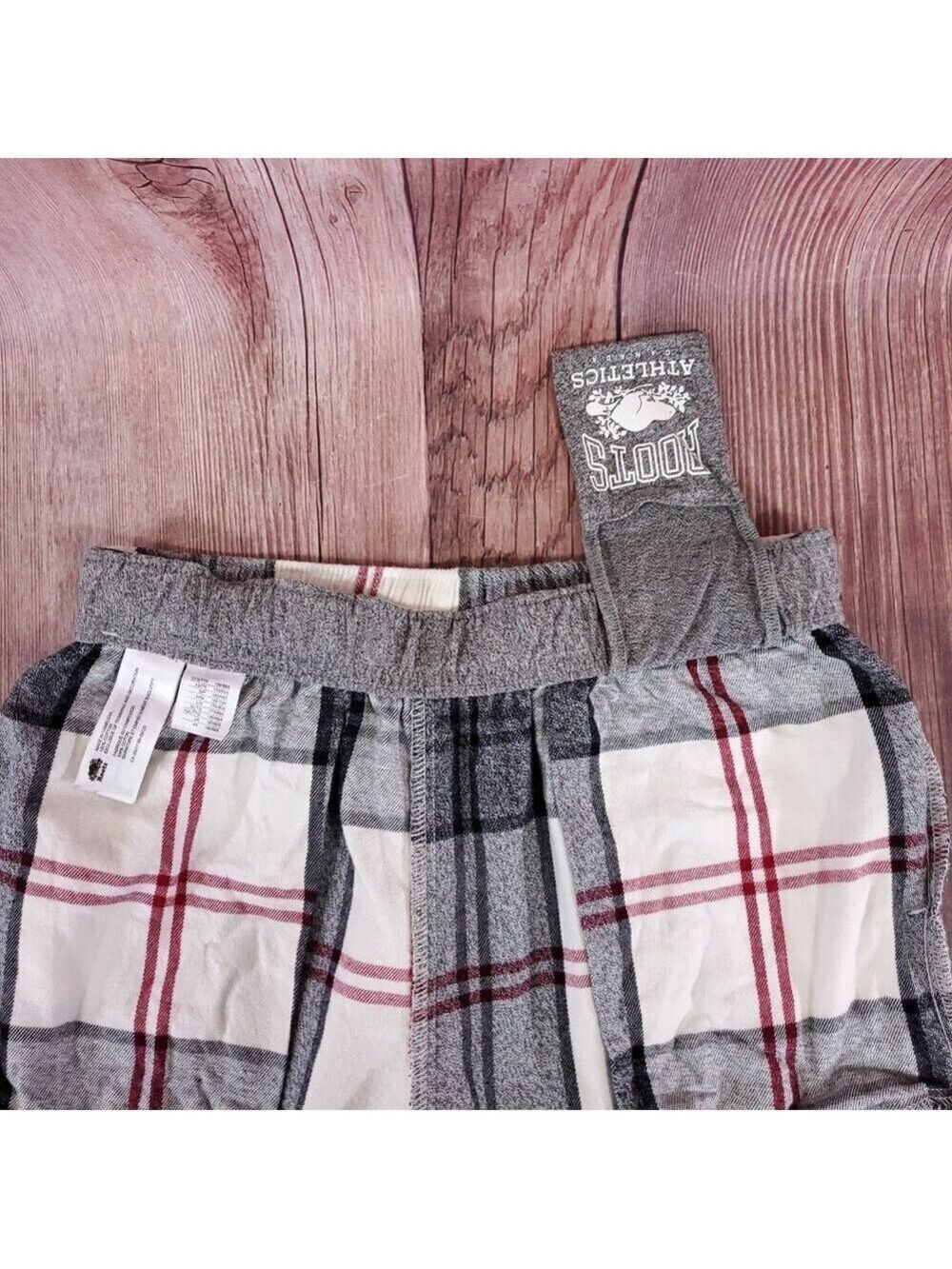 Roots Canada Womens Size XXS Flannel Pajama Lounge Pants Plaid Cotton - Picture 10 of 16